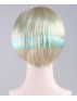 Blue White Swing Bob Wig